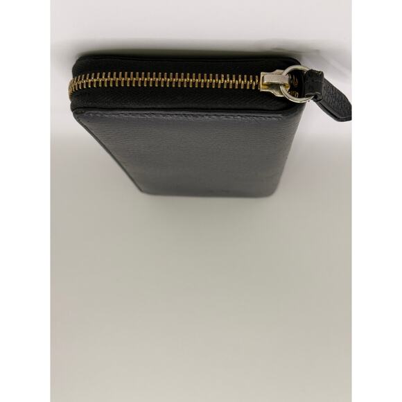 EUC Gucci GG Full Zip Black and Gold Wallet - Picture 4 of 8